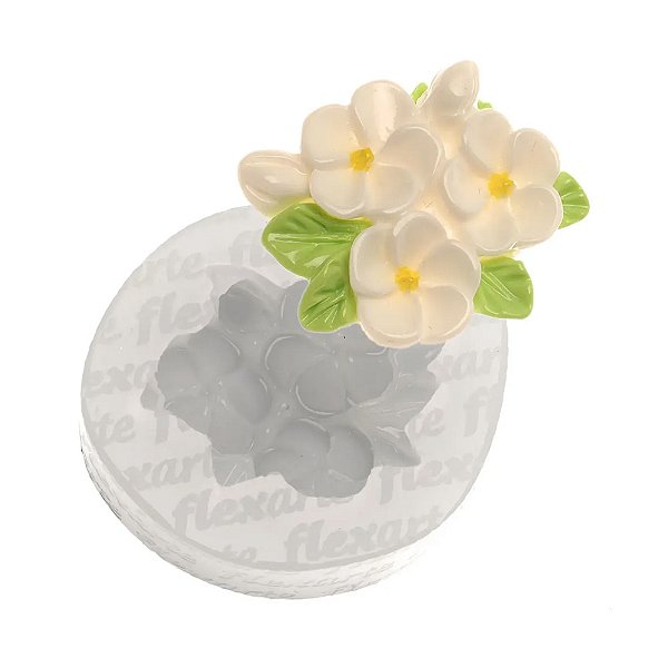 Molde de Silicone Arranjo de Florzinhas Bessie 1028 - Flexarte