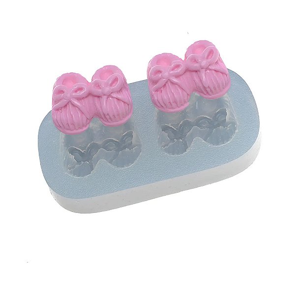 Molde de Silicone Pares de Pantufas 377 - Flexarte