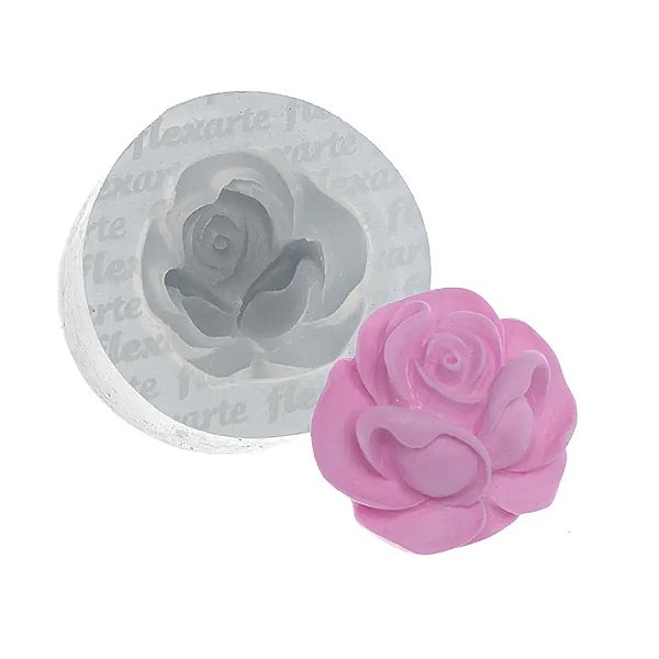 Molde de Silicone Rosa Média Oktyabrina 425 - Flexarte