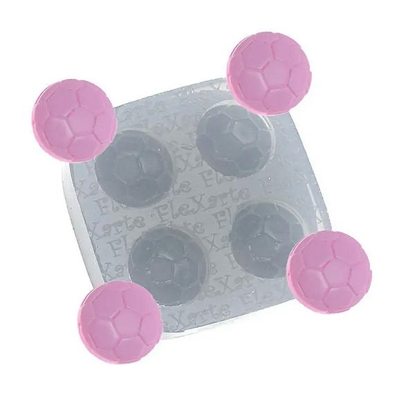 Molde de Silicone Quarteto de Bolinhas 72 - Flexarte