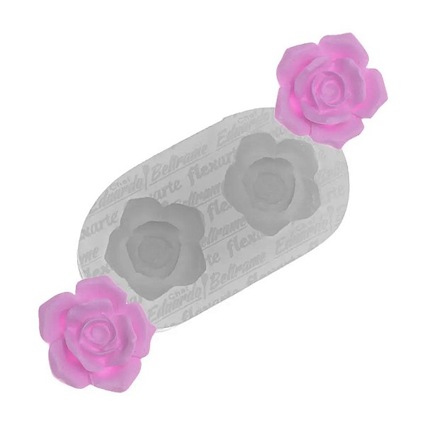 Molde de Silicone Dupla de Flores Beulah 869 - Flexarte