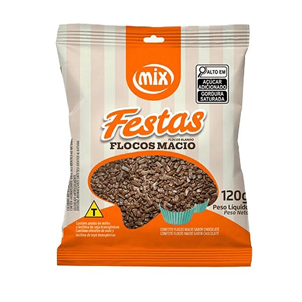 Flocos Macio Chocolate Escuro 120g - Mix