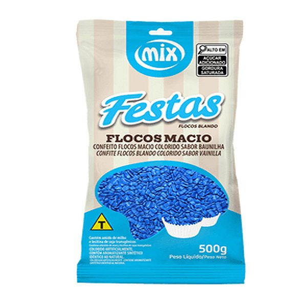 Flocos Macios Azul 500g - Mix