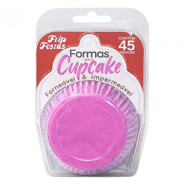 Forma Cupcake Rosa 45un - Flip