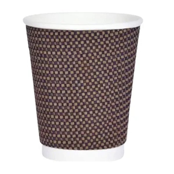 Copo Papel Ondulado Marrom 240ml 25un - Silver