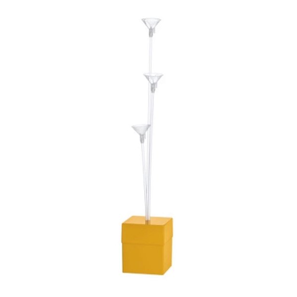 Suporte Para Balão Amarelo 3 Hastes - Festplastik
