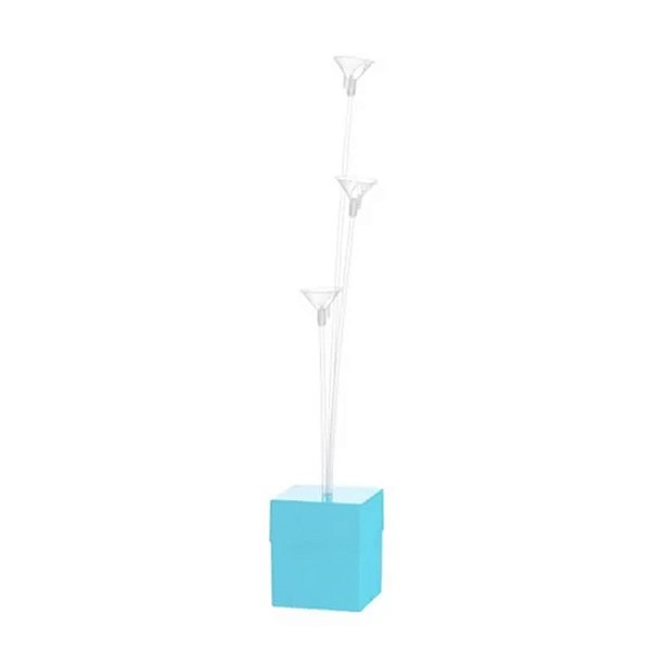 Suporte Para Balão Azul Candy 3 Hates - Festplastic