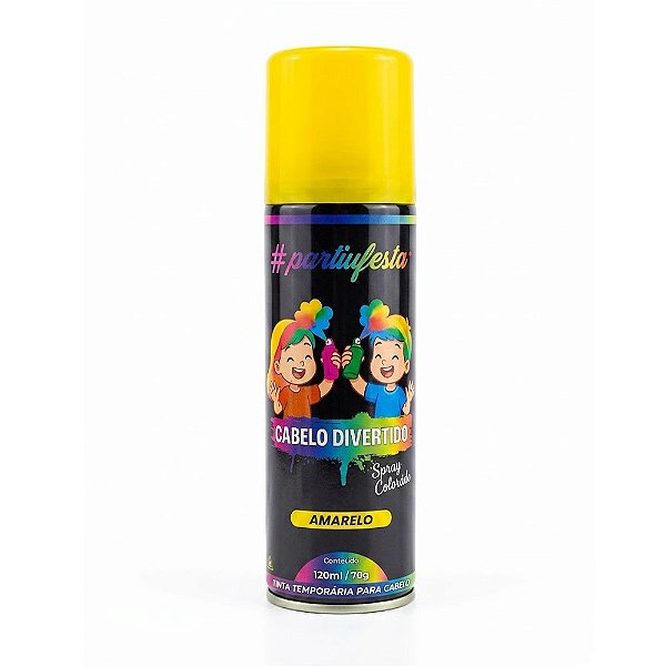 Tinta Para Cabelo Amarelo 120ml - Partiu Festa