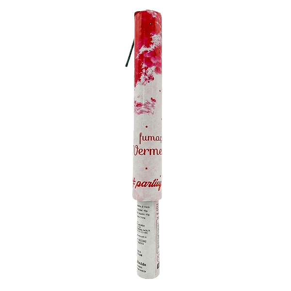 Fumaça Vermelha 22cm - Partiu Festa