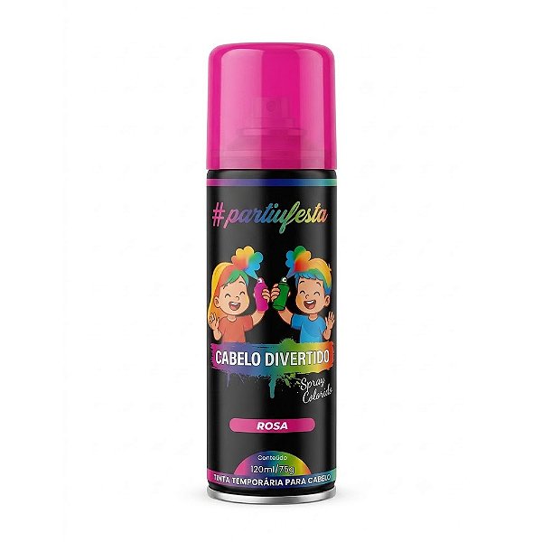 Tinta Para cabelo Rosa 120ml - Partiu Festa