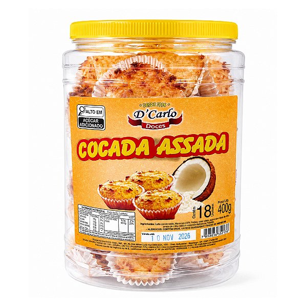 Cocada Assada 400g - D'Carlo