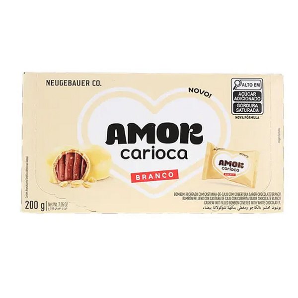 Bombom Amor Carioca Branco 200g - Neugebauer