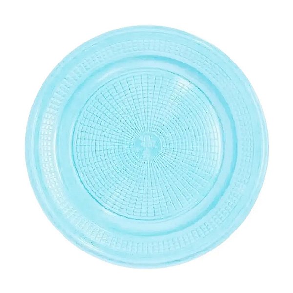 Prato Azul Candy 15cm 10un - Trik Trik