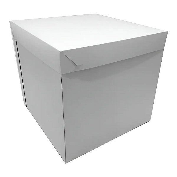 Caixa Bolo P6/25 Branca/Parda 34x34x25cm 5un - Tom e Cor
