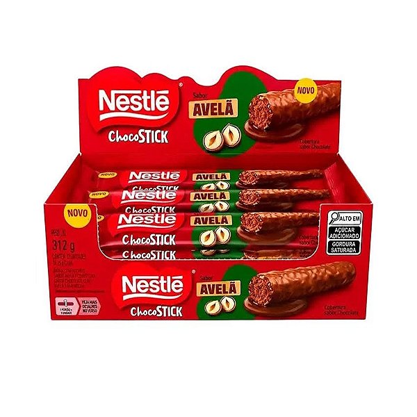 Choco Stick Avelã 12un - Nestlé