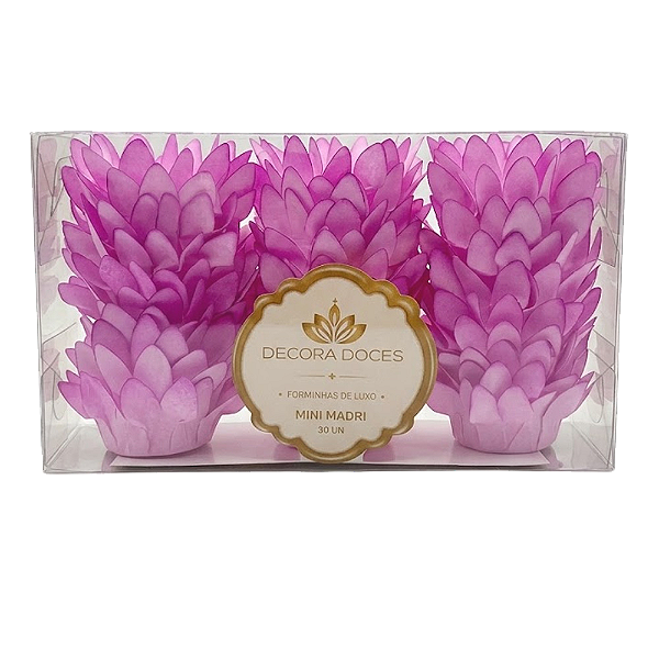 Forminha Mini Madri Rosa Claro 30un - Decora Doces
