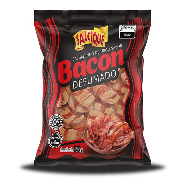 Salgadinho de Trigo Bacon Defumado 55g - Salcique