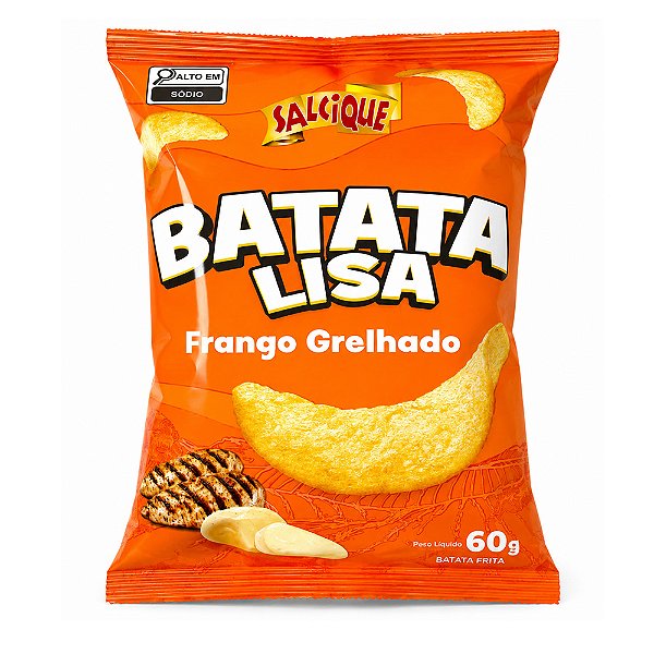 Batata Lisa Frango Grelhado 60g - Salcique