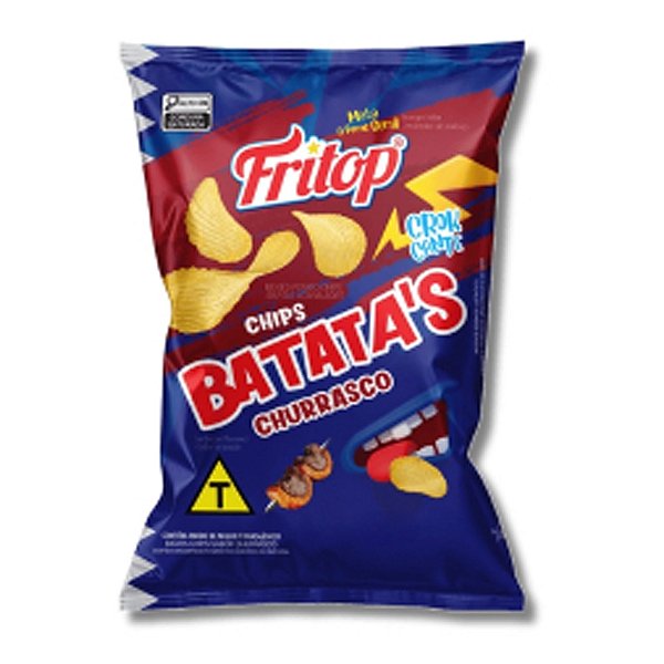 Batata Chips Churrasco 130g - Fritop