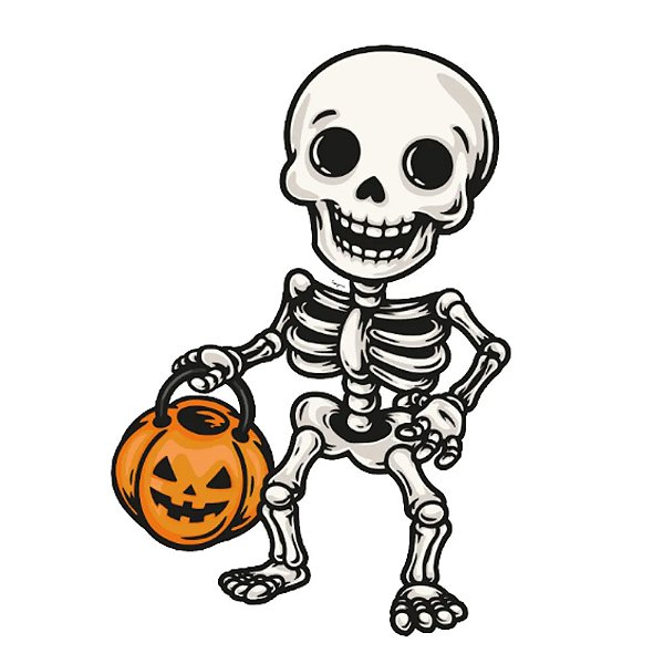Personagem Decorativo Esqueletinho Halloween Infantil - Regina