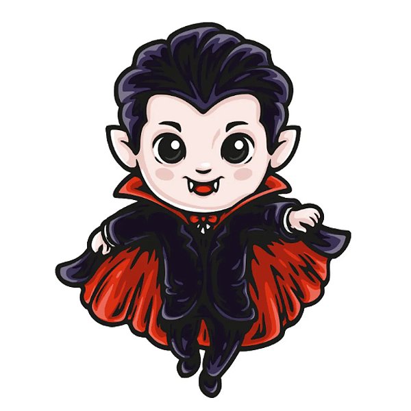 Personagem Decorativo Vampirinho Halloween Infantil - Regina
