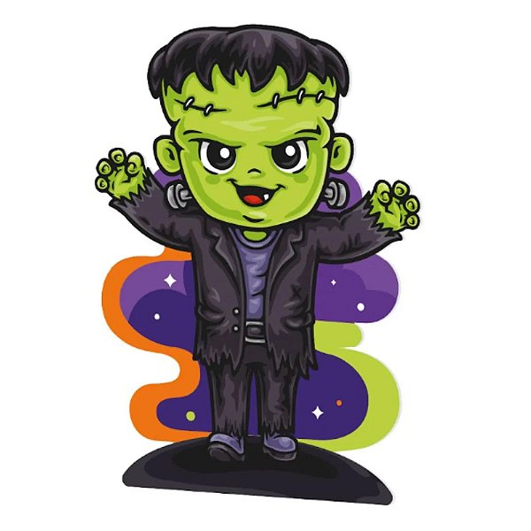 Totem Decorativo Monstrinho Halloween Infantil - Regina