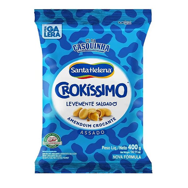 Amendoim Crokíssimo Levemente Salgado 400g - Santa Helena