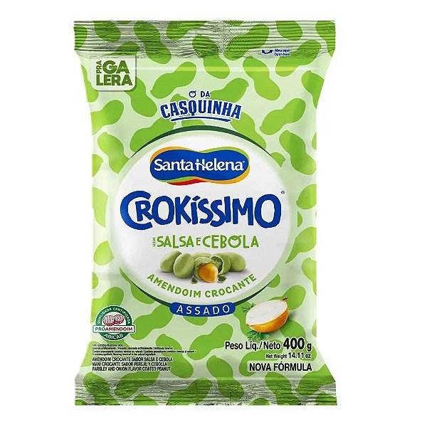 Amendoim Crokíssimo Salsa e Cebola 400g - Santa Helena