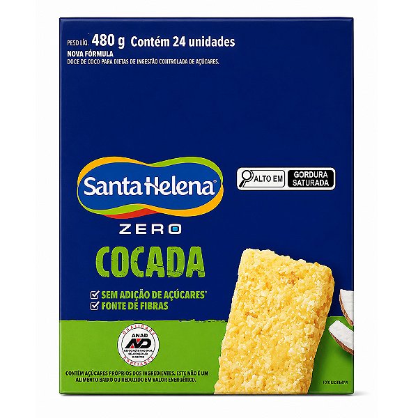 Cocada Zero 20g 24un - Santa Helena