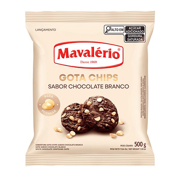 Gota Pingo Chocolate Branco 500g - Mavalério