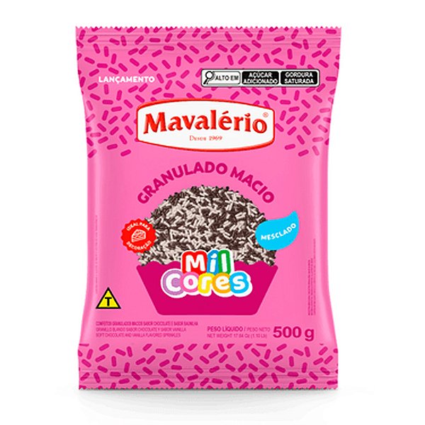Granulado Macio Mesclado Mil Cores 500g - Mavalério