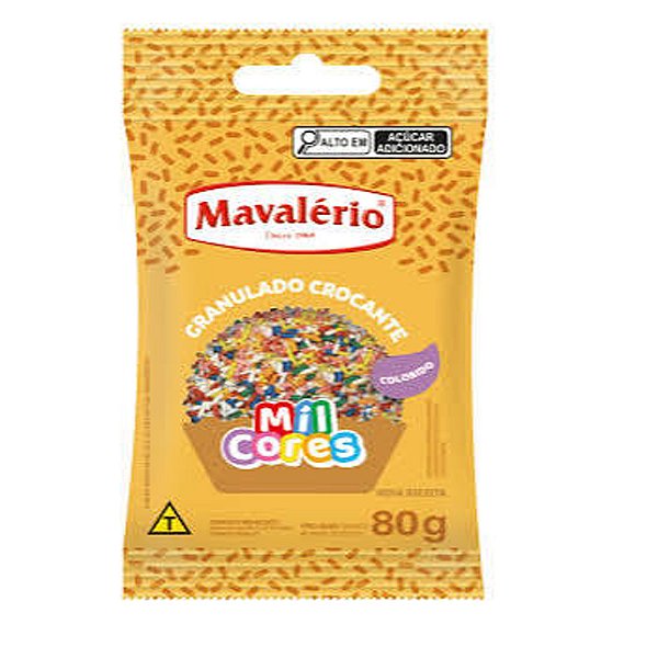 Granulado Crocante Colorido Mil Cores 80g - Mavalério
