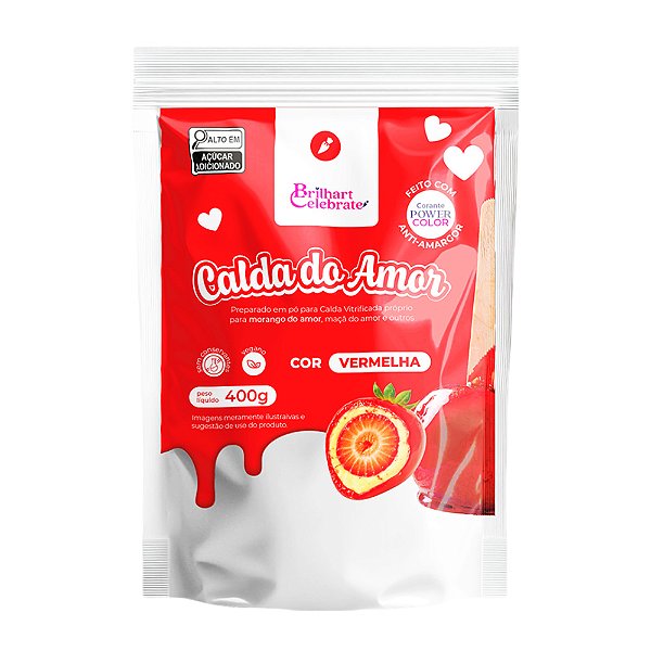 Calda do Amor Vermelha 400g - Brilhart