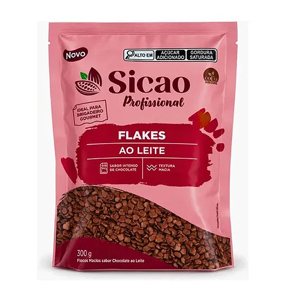 Flocos Macios Chocolate ao Leite 300g - Sicao