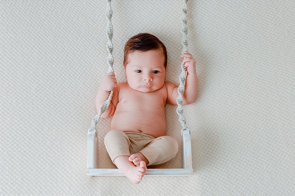 Props balanço vai e vem para ensaios fotográfico newborn