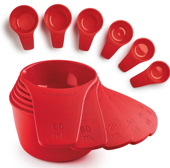 Tupperware Conjunto Xícaras Medidoras - 6 Peças