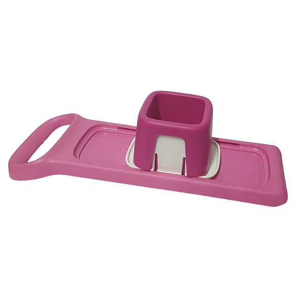 Tupperware Cortador Fatiador Super Chef Mini Rosa