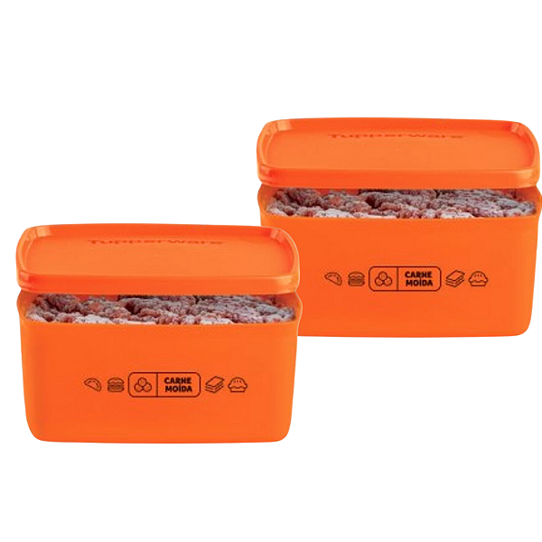 Tupperware Jeitosinho Mix Carne Moida 400ml - 2 peças
