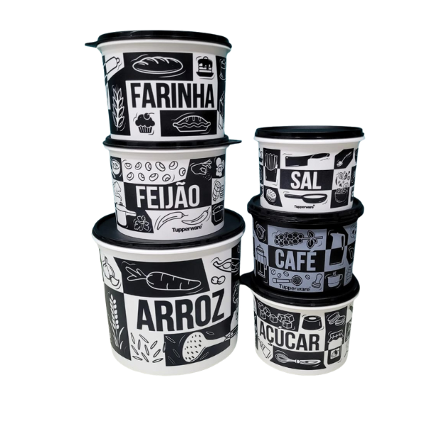 Tupperware Kit Armazenagem Pop Box - 6 Peças