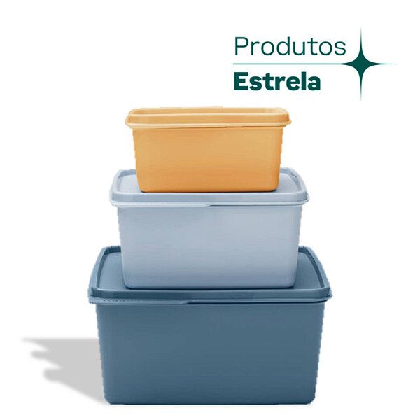 Tupperware Basic Line Conjunto 3 peças