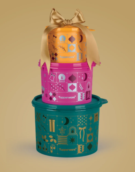 Tupperware Kit Caixas Encanto de Natal - 3 peças