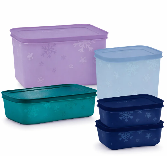 Tupperware Kit Freezer Line 5 Peças
