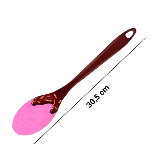Colher de Arroz em Silicone Decorada - 30,5cm