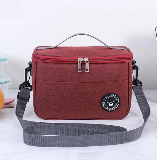 Bolsa Térmica com Alça Unissex Vermelha