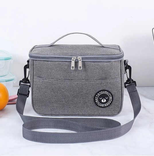 Bolsa Térmica com Alça Unissex Cinza
