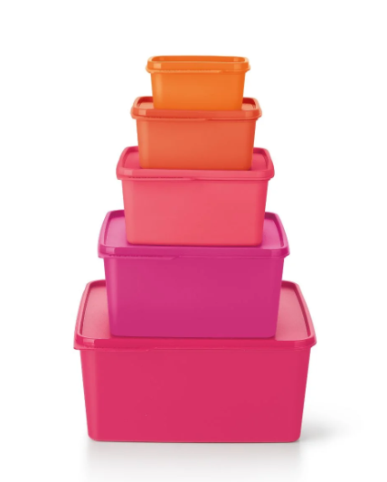 Kit Tupperware Basic Line com 5 Peças