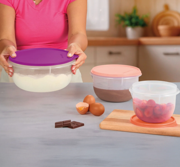 Tigela Batedeira Tupperware Kit 3 peças