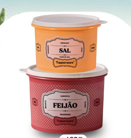 Tupperware Kit Essences Feijão e Sal