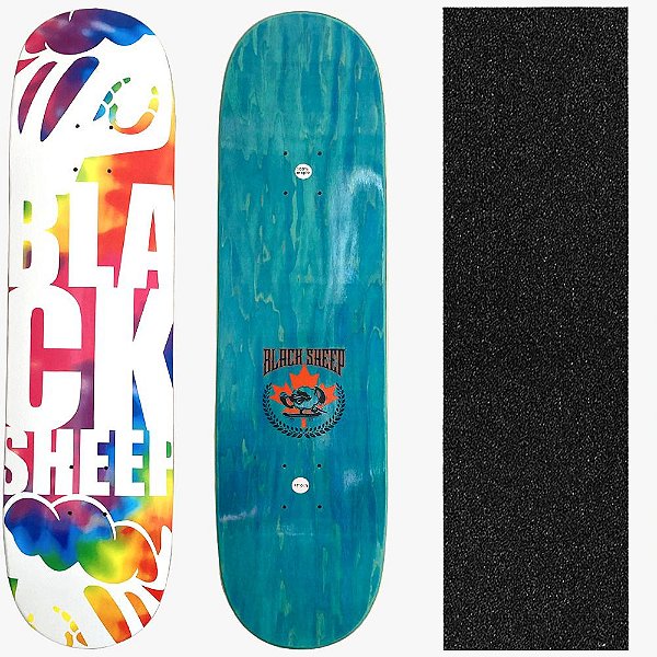 Shape Profissional Maple Skate Black Sheep Tie Dye 8.0 (Grátis Lixa Importada)