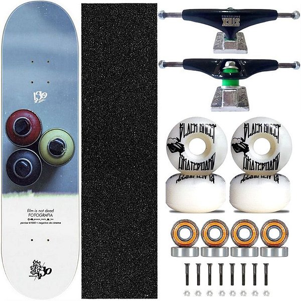 Skate Completo Shape Fiber Glass Wood Light 8.0 Collab Graff